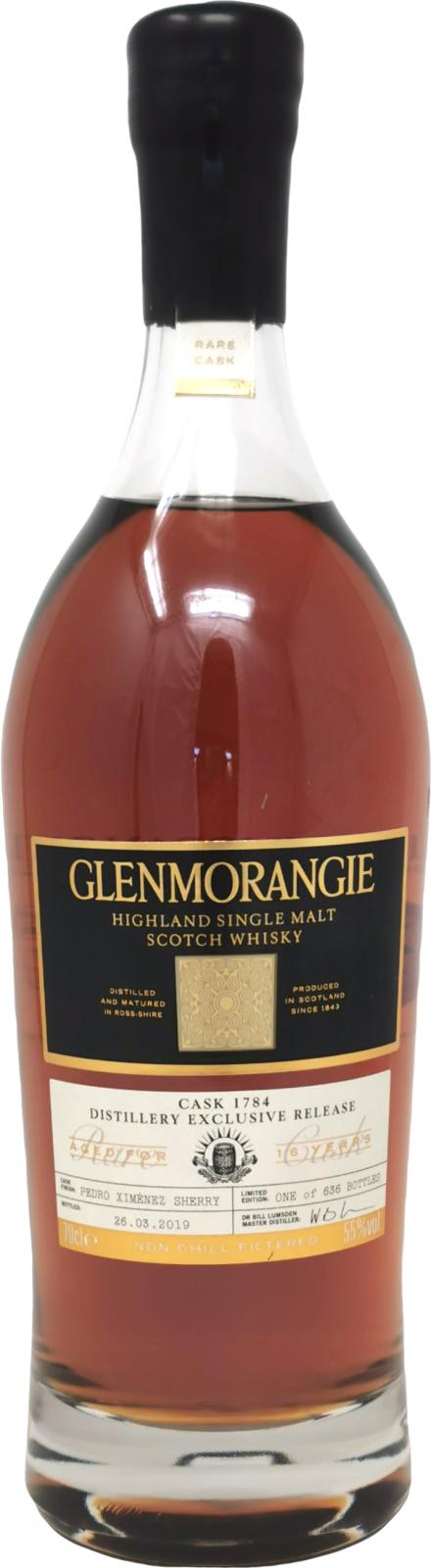 Glenmorangie Rare Cask (Cask #1784) 16 Year Old 2019 Release Single Malt Scotch Whisky | 700ML at CaskCartel.com