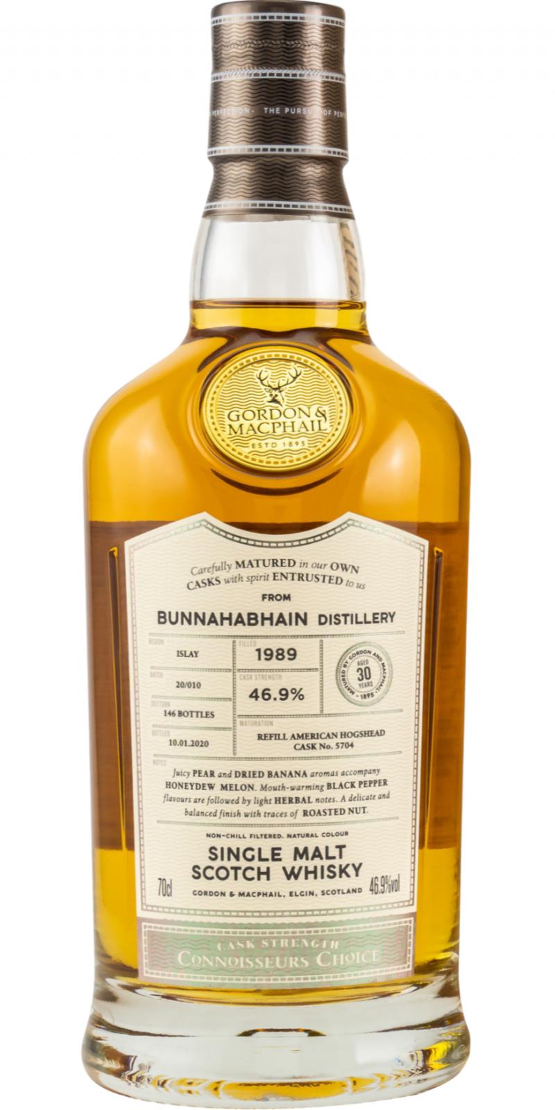 Bunnahabhain 30 Year Old (D.1989, B.2020) Connoisseurs Choice Scotch Whisky | 700ML at CaskCartel.com
