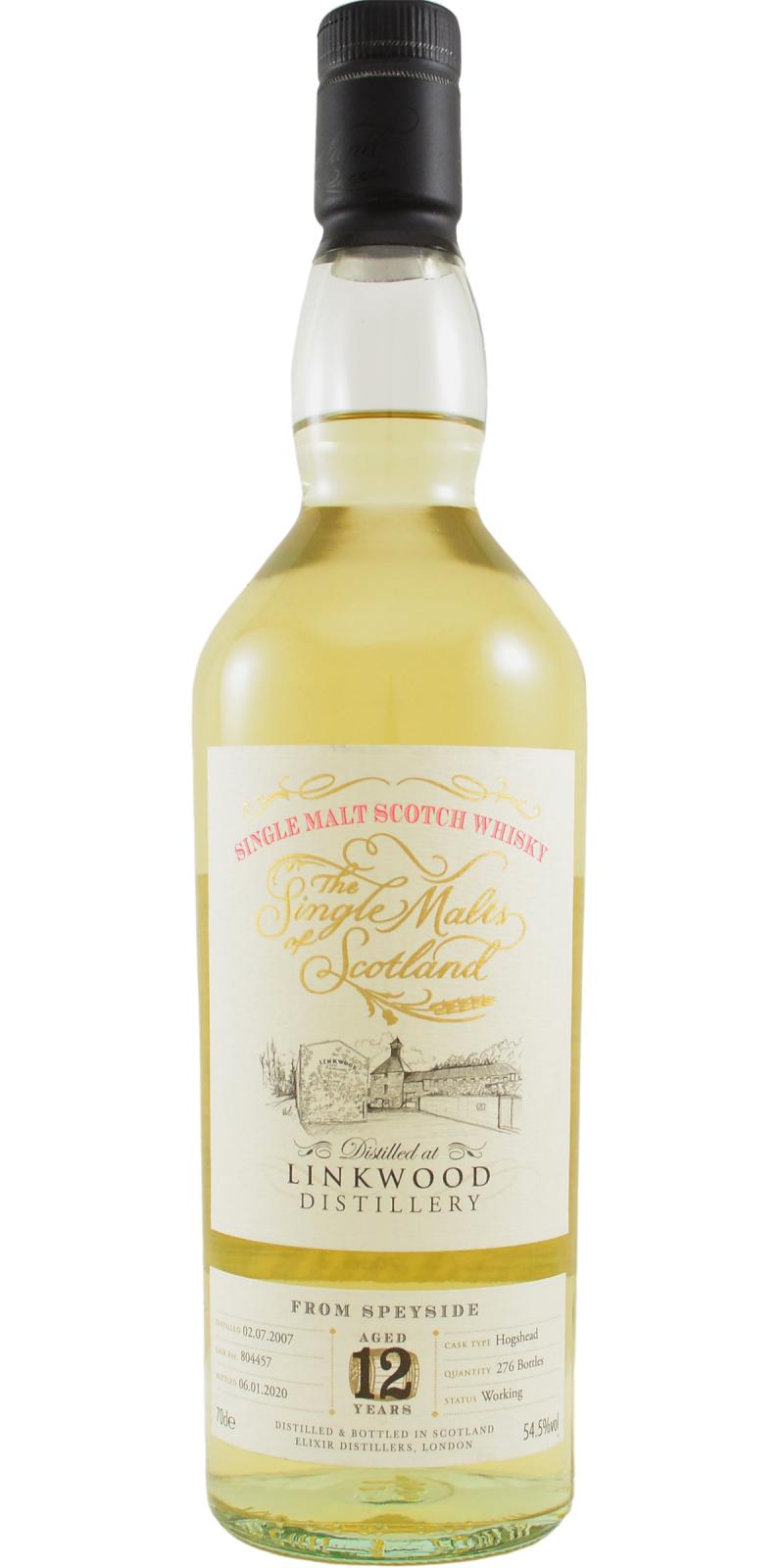 Linkwood Single Malts of Scotland Single Cask #804457 2007 12 Year Old Whisky | 700ML at CaskCartel.com