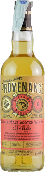 Glen Elgin 8 Year Old (D.2011, B,2020) Provenance Scotch Whisky | 700ML at CaskCartel.com