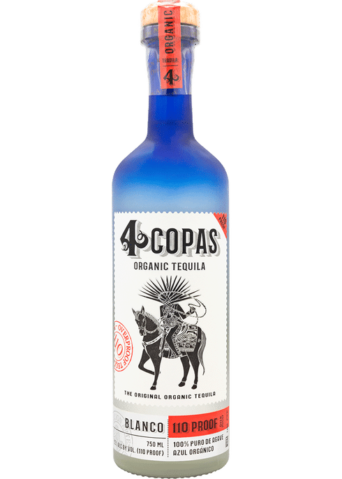4 Copas Blanco proof 110 Tequila at CaskCartel.com