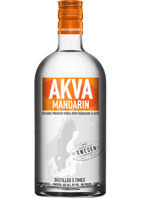 Akva Mandarin Swedish Vodka at CaskCartel.com