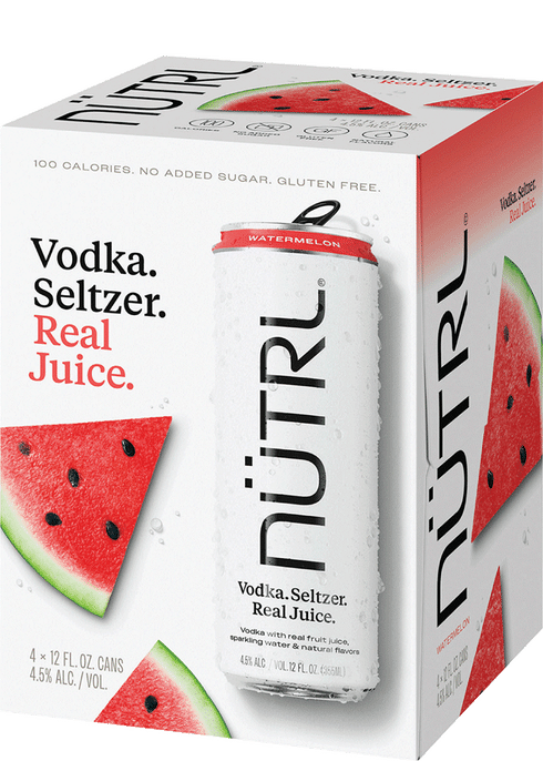 Nutrl Watermelon Cocktail | 4x355ML at CaskCartel.com