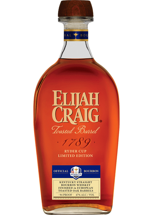 Elijah Craig Toasted Barrel Ryder Cup Bourbon Whiskey at CaskCartel.com