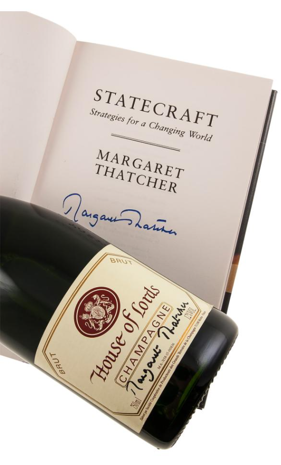 House of Lords | Champagne and Book (Signed by Margaret Thatcher) - NV at CaskCartel.com