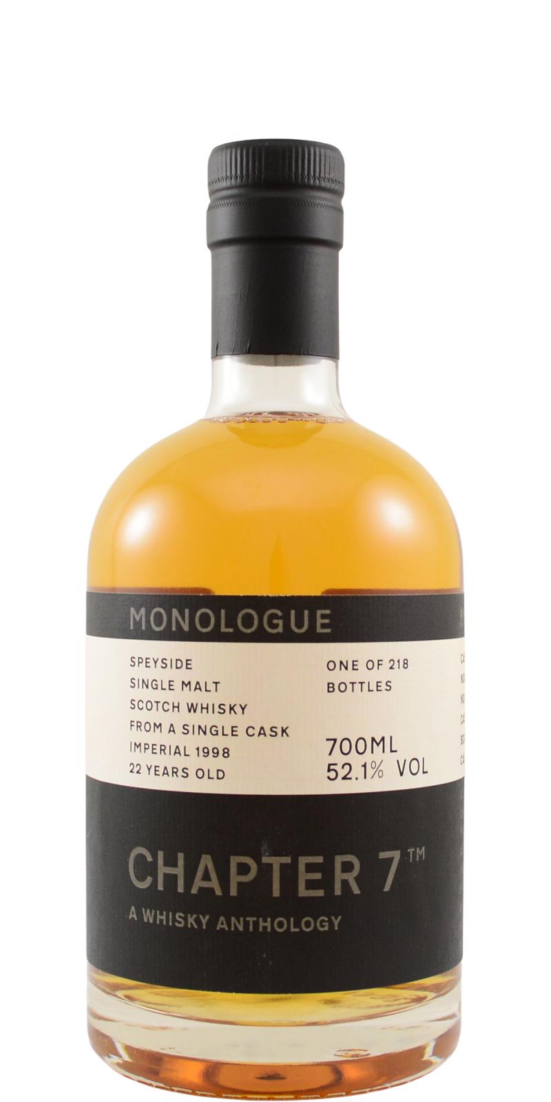 Imperial Chapter 7 Single Cask #104355 1998 22 Year Old Scotch Whisky | 700ML at CaskCartel.com