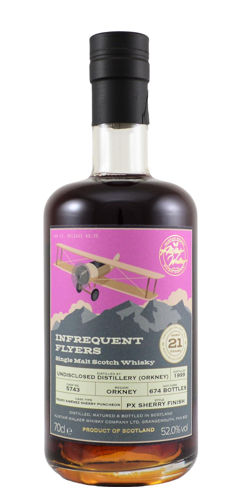 Undisclosed Orkney Infrequent Flyers Single Cask # 5743 1999 21 Year Old Whisky | 700ML at CaskCartel.com