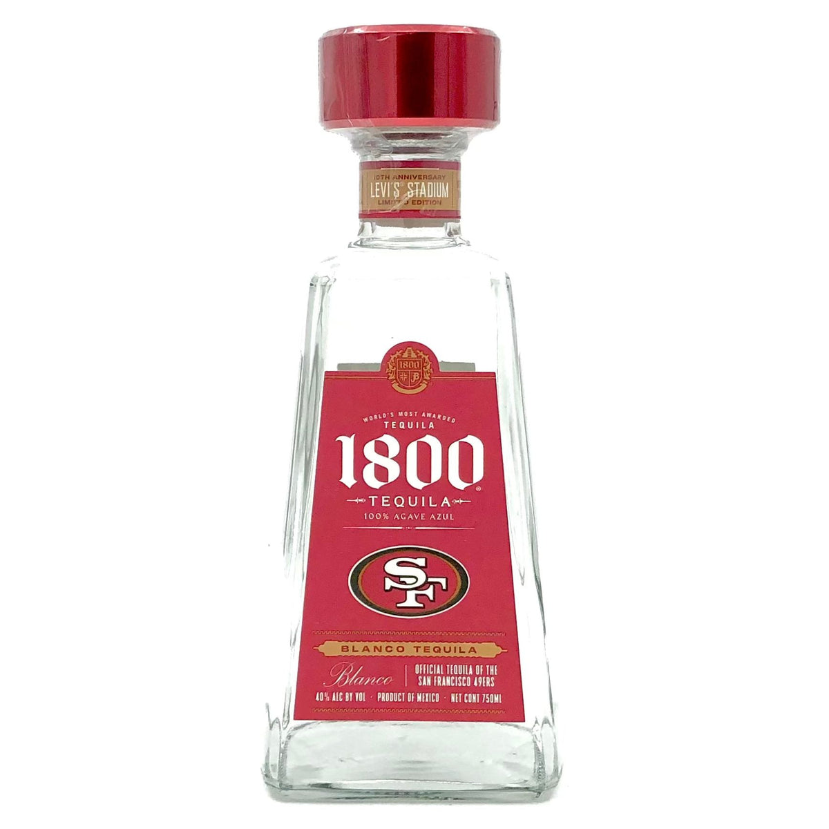 1800® Blanco San Francisco 49ers Limited Edition Tequila at CaskCartel.com