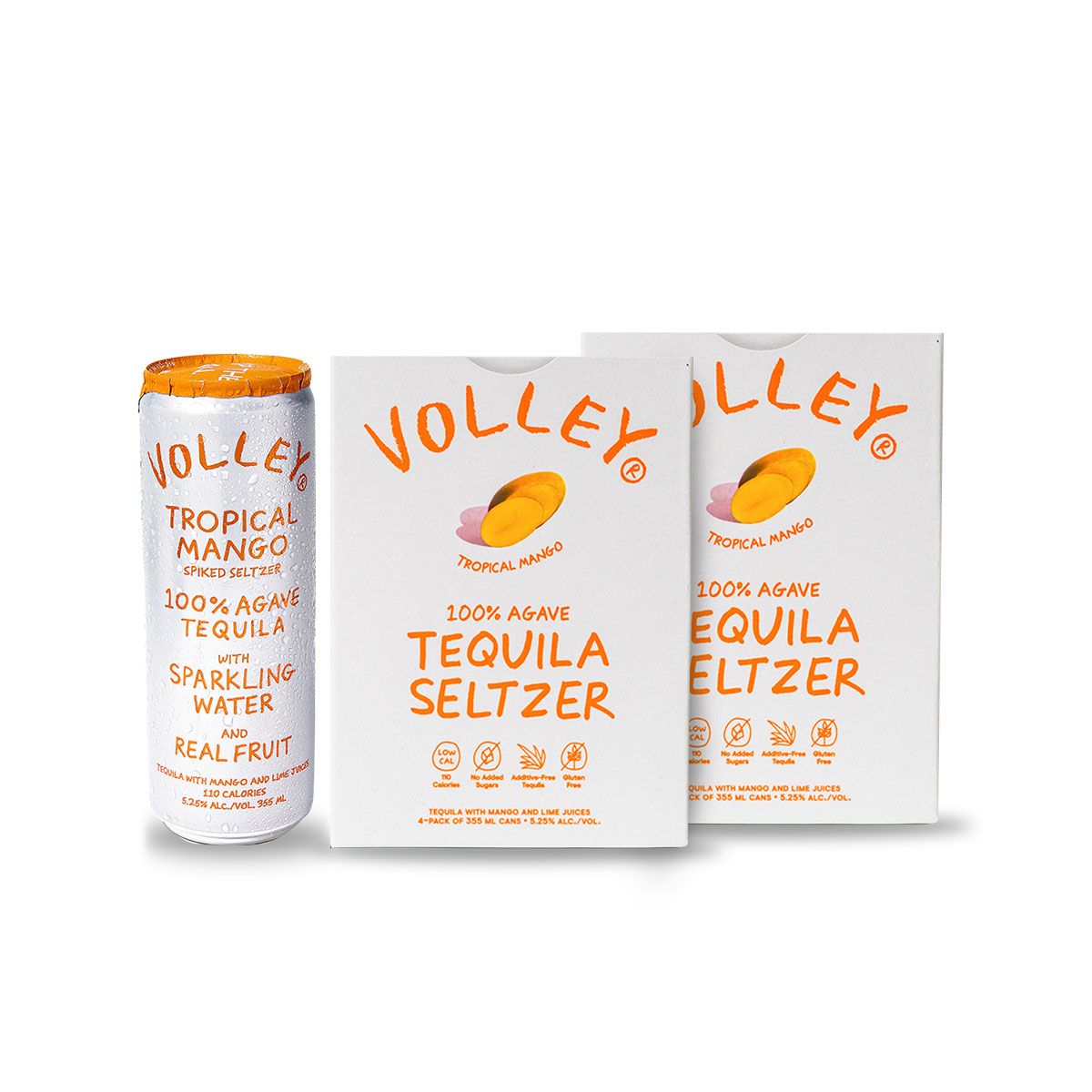 Volley Tropical Mango Spiked Seltzer | (2) Pack Bundle at CaskCartel.com