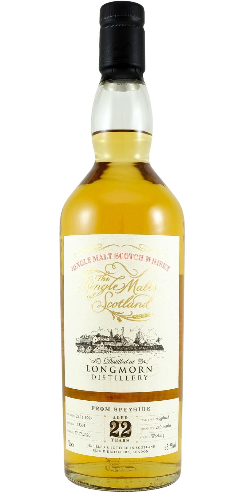 Longmorn 1997 ElD The Single Malts of Scotland 22 Year Old (2020) Release (Cask #163301) Scotch Whisky | 700ML at CaskCartel.com