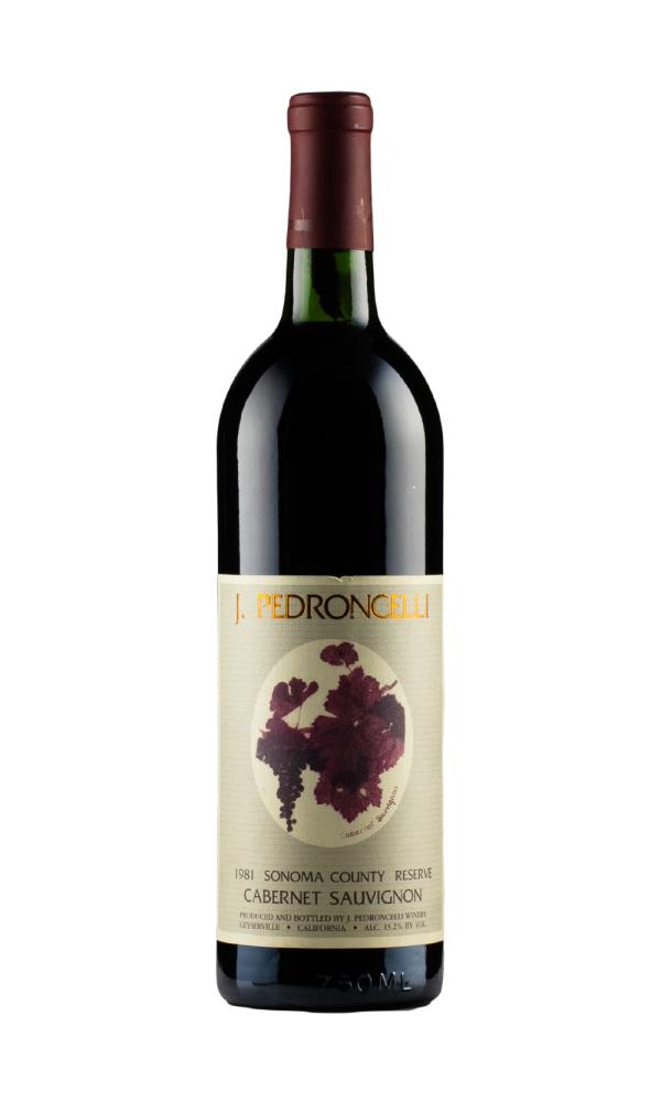 1981 | Pedroncelli Winery & Vineyards | Reserve Cabernet Sauvignon at CaskCartel.com