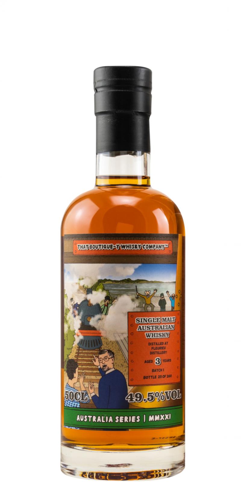 Fleurieu Distillery Batch 1 TBWC Australia Series MMXXI 3 Year Old 2021 Release Single Malt Whisky | 500ML at CaskCartel.com