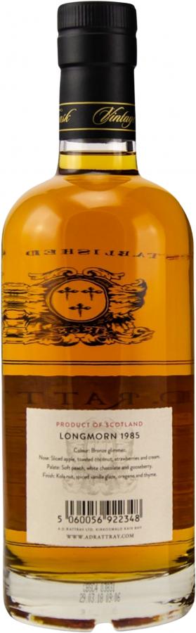 Longmorn 1985 (A.D. Rattray) Vintage Cask Collection (Cask #8897) 32 Year Old 2018 Release Single Malt Scotch Whisky | 700ML at CaskCartel.com