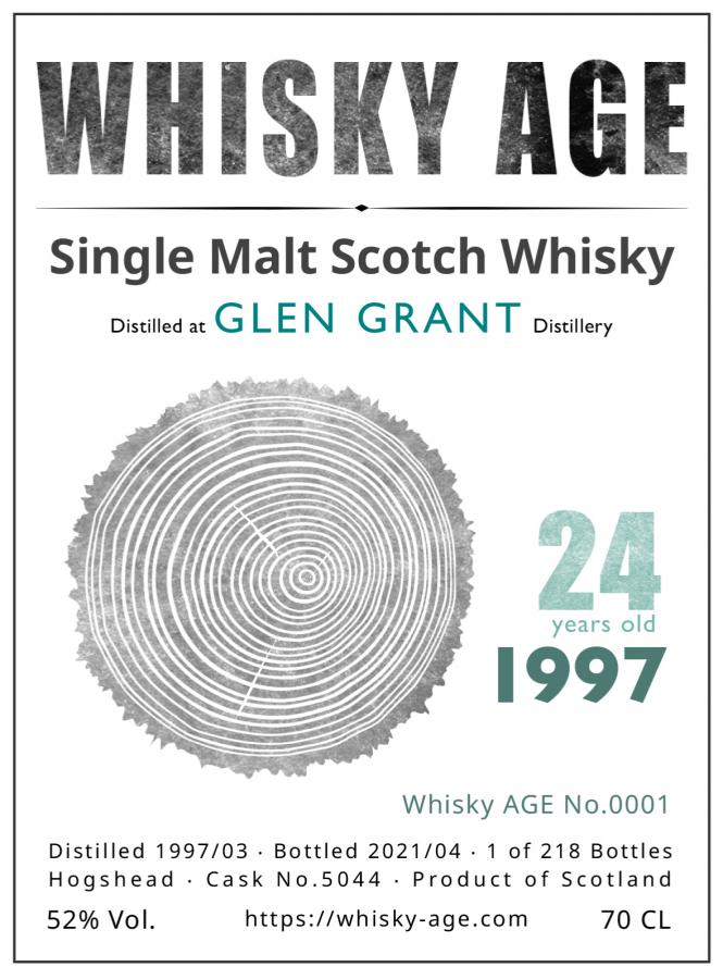 Glen Grant 1997 WAGE #1 24 Year Old 2021 Release Cask #5044 Single Malt Scotch Whisky | 700ML at CaskCartel.com