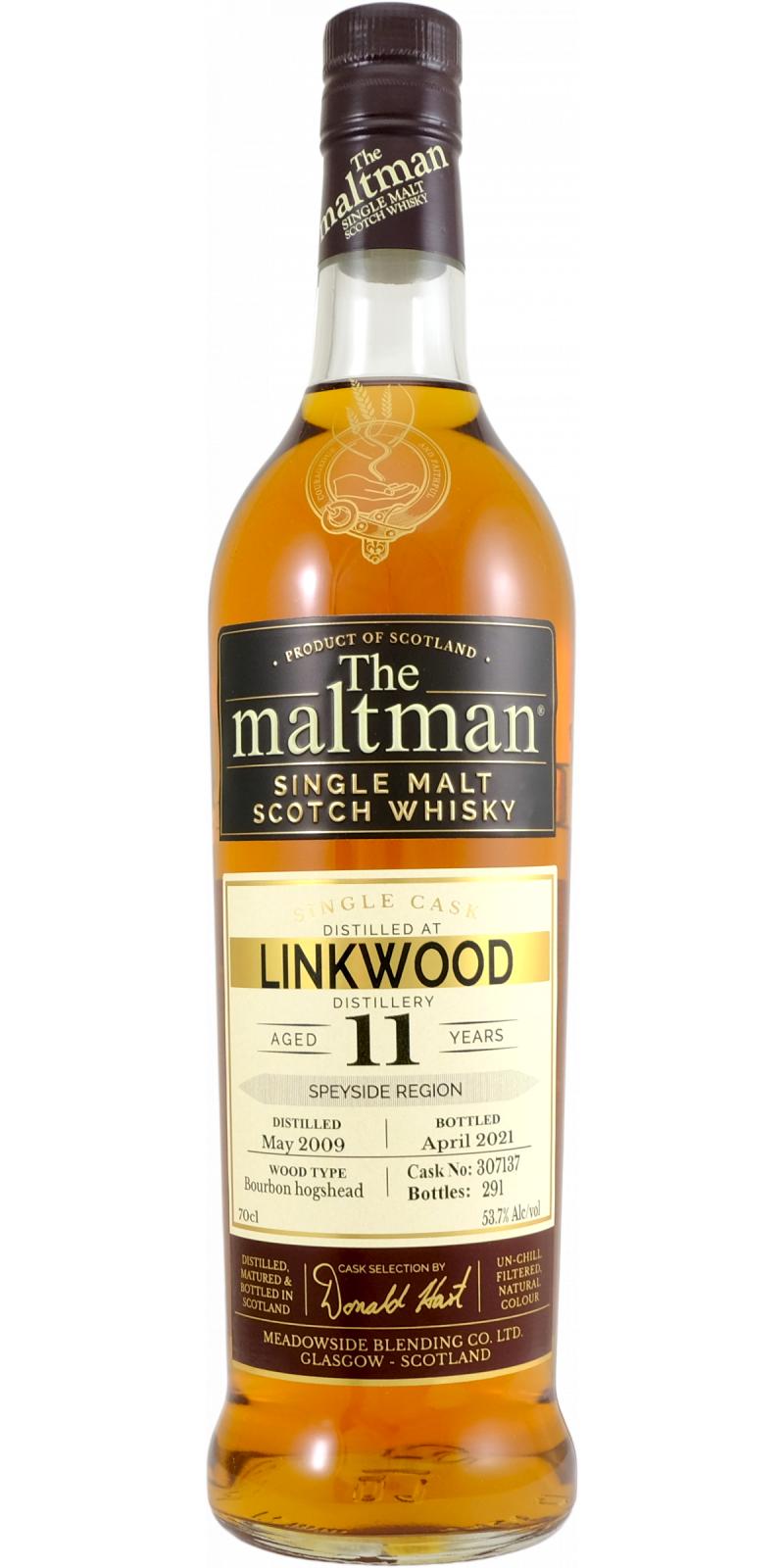Linkwood 2009 MBl The Maltman 11 Year Old 2021 Release (Cask #307137) Single Malt Scotch Whisky | 700ML at CaskCartel.com