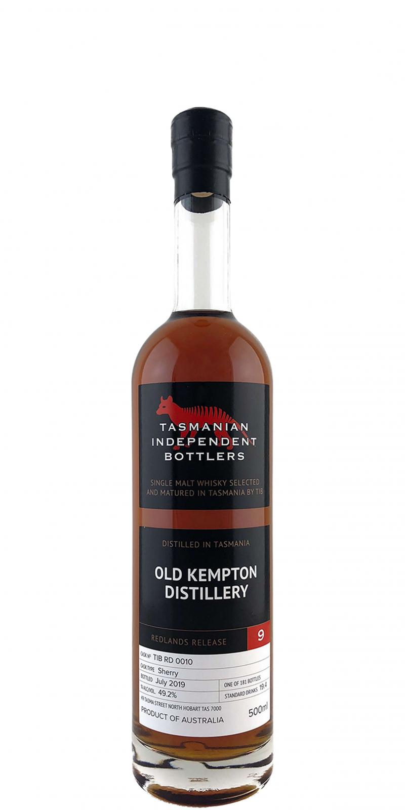 Old Kempton Redlands Release 9 TmIB (Cask #TIB RD 0010) 2019 Release Single Malt Whisky | 500ML at CaskCartel.com