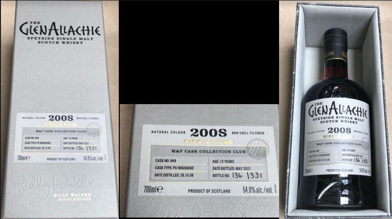 Glenallachie 2008 Single Cask 12 Year Old 2021 Release Cask #848 Single Malt Scotch Whisky | 700ML at CaskCartel.com