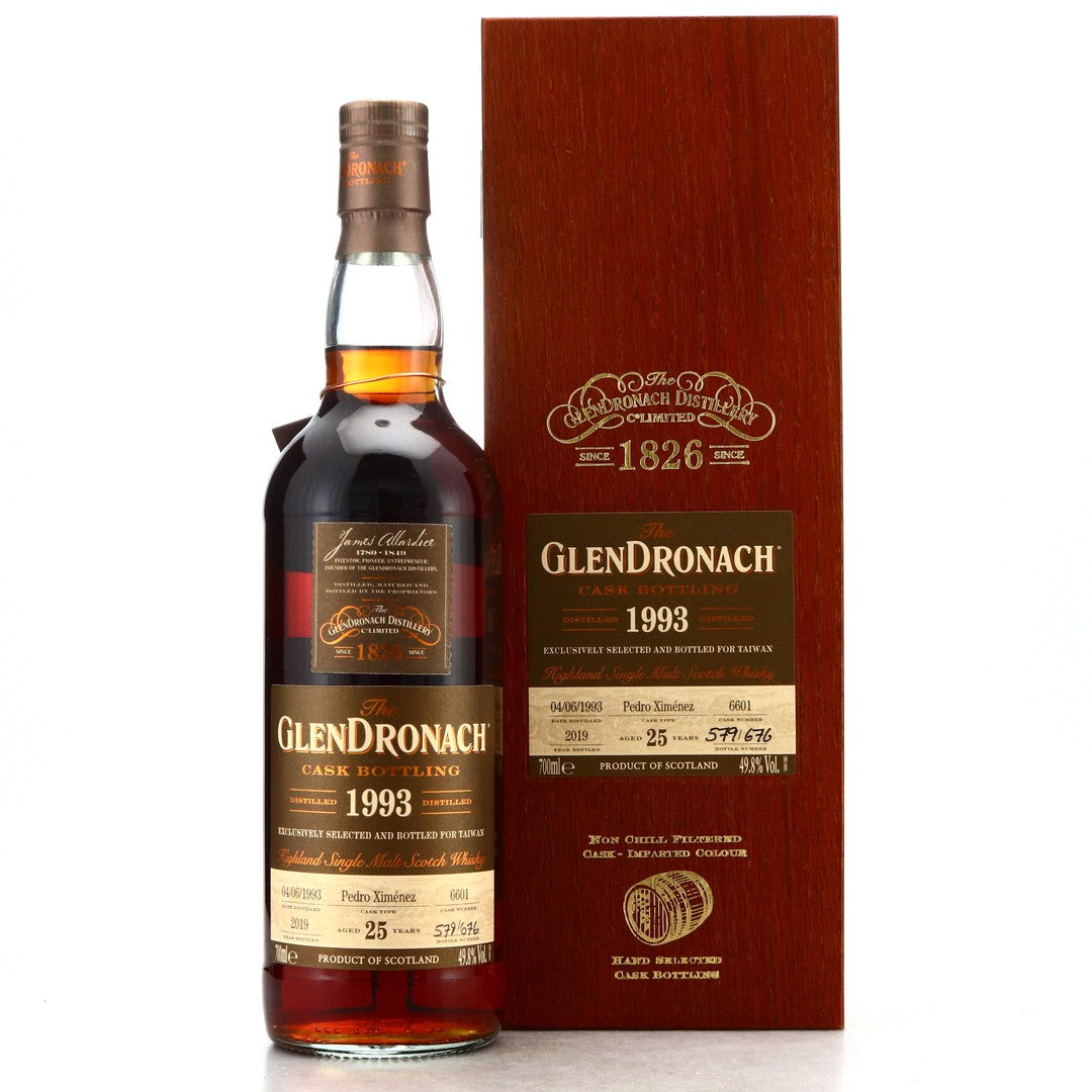 Glendronach 1993 2019 cask 6601 25 Year 49,8% only 676 bottles Taiwan Exclusive private bottle At CaskCartel.com