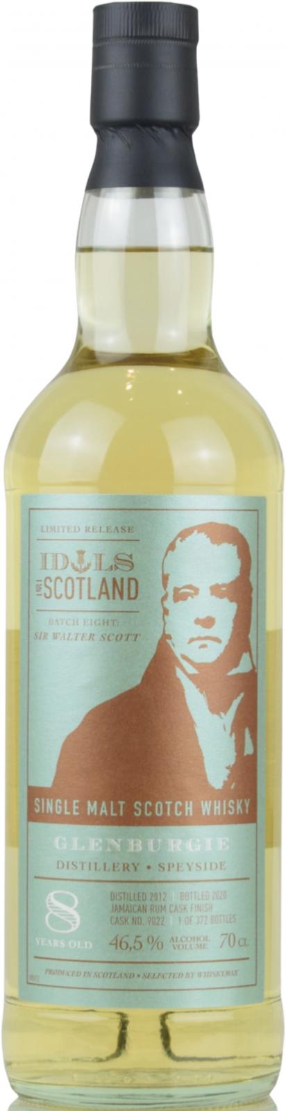 Glenburgie 2012 (Whiskymax) Idols of Scotland 8 Year Old 2020 Release (Cask #9022) Single Malt Scotch Whisky | 700ML at CaskCartel.com