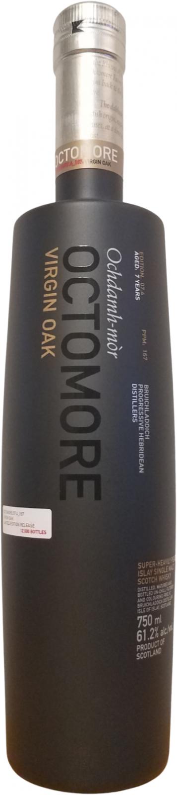 Octomore 7 Year Old Virgin Oak Edition:07.4(167 ppm) (Proof 122.4) Scotch Whisky | 700ML at CaskCartel.com