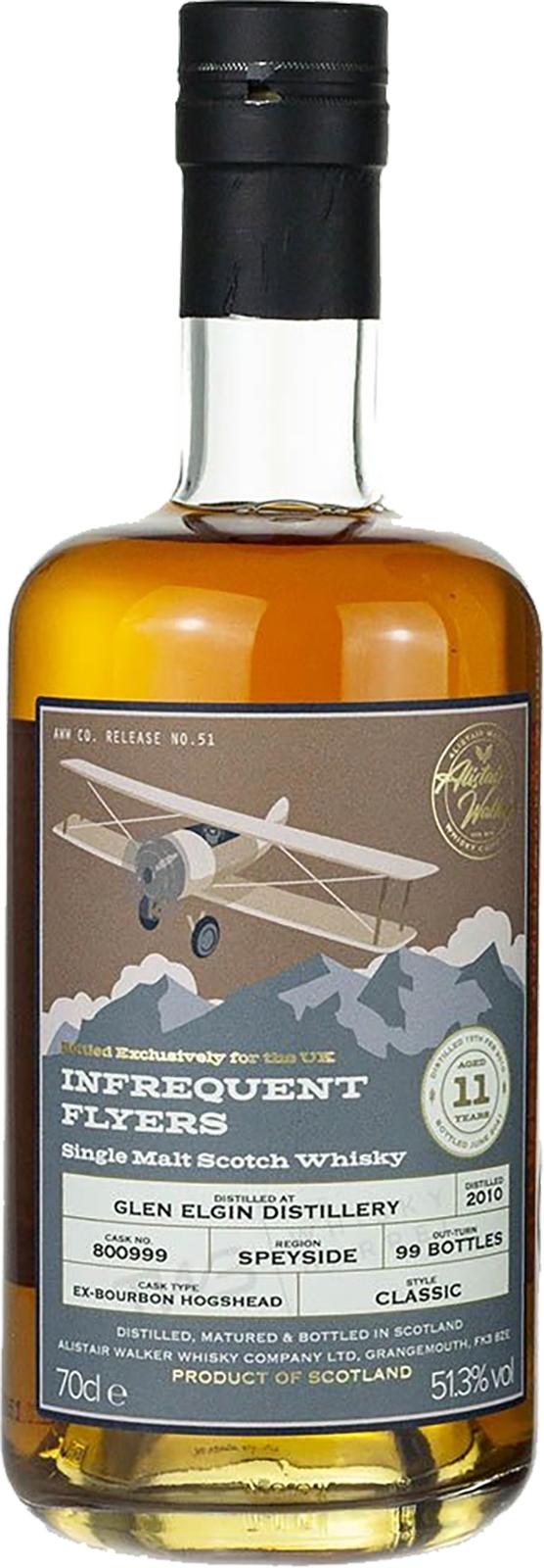 Glen Elgin 2010 AWWC Infrequent Flyers 11 Year Old 2021 Release (Cask #800999) Single Malt Scotch Whisky | 700ML at CaskCartel.com