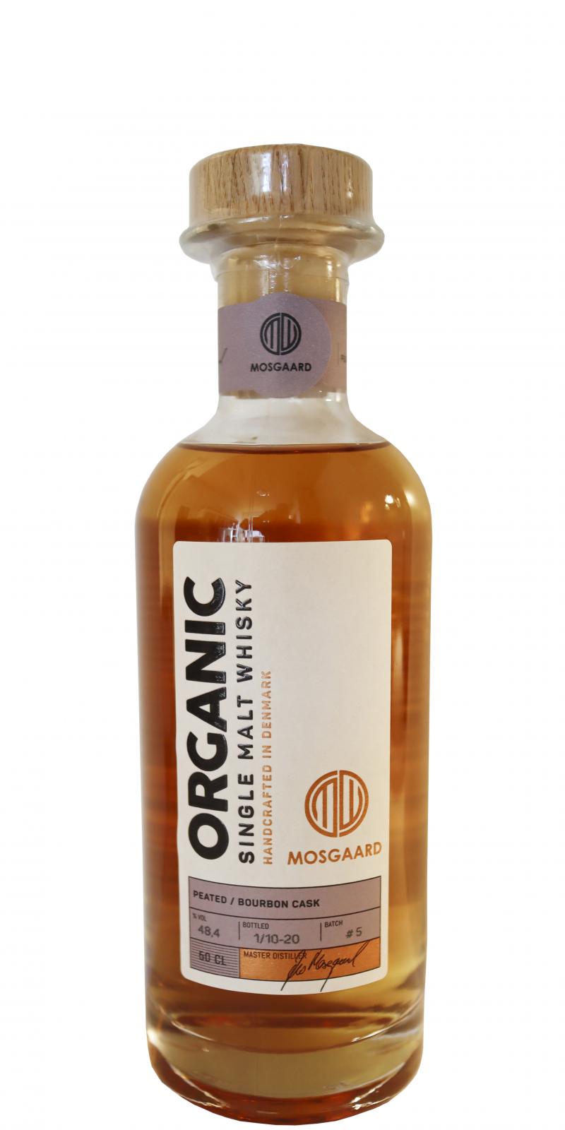 Mosgaard Organic - Peated Batch 5 3 Year Old (2020) Release Whisky | 500ML at CaskCartel.com