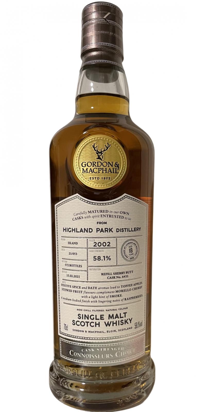 Highland Park Connoisseurs Choice Cask #6431 2002 18 Year Old Whisky | 700ML at CaskCartel.com
