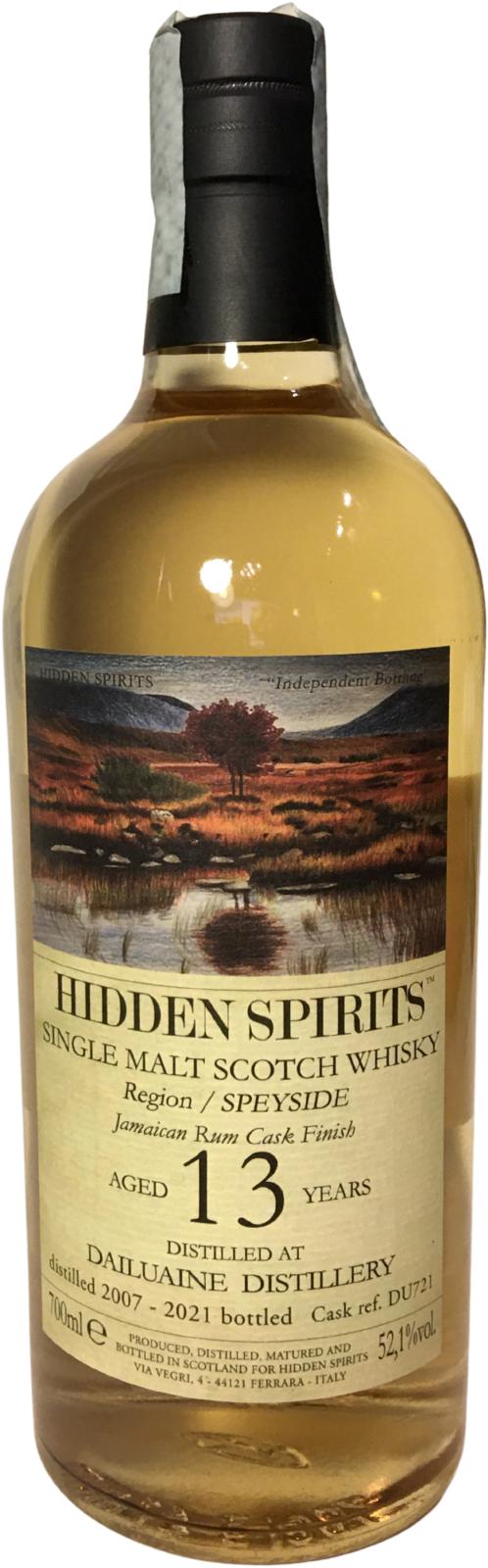 Dailuaine 13 Year Old (D.2007, B.2021) Jamaican Rum Cask Finish, Hidden Spirits Scotch Whisky | 700ML at CaskCartel.com