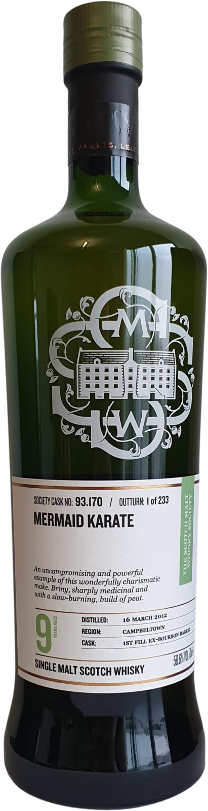 Glen Scotia 2012 SMWS 93.170 Mermaid karate 9 Year Old 2021 Release (Cask #93.17) Single Malt Scotch Whisky | 700ML at CaskCartel.com
