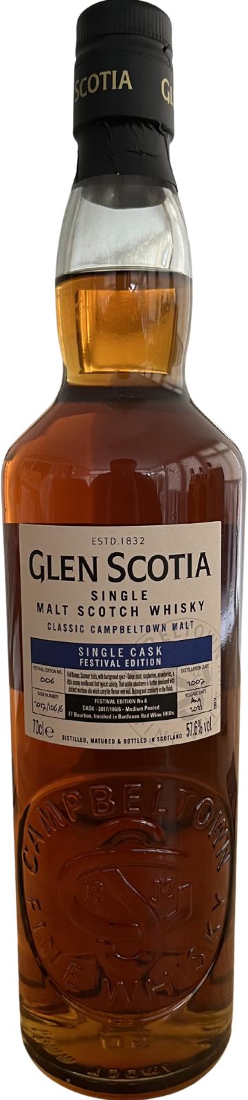 Glen Scotia 2007 Festival Edition 2021 Release (Cask #2017/106/6) Single Malt Scotch Whisky | 700ML at CaskCartel.com