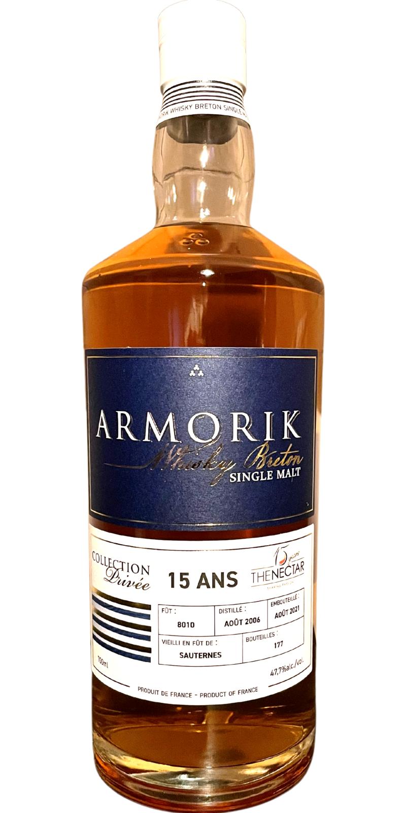 Armorik 15 Year Old, (D.2006, B.2021) Single Malt Whisky | 700ML at CaskCartel.com