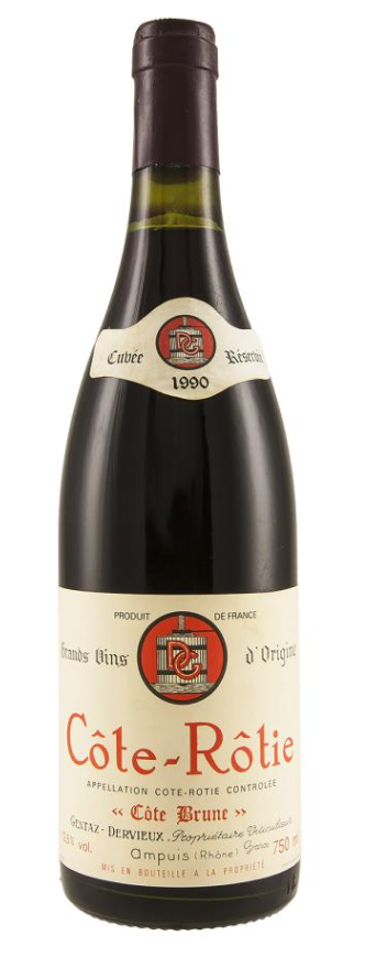 1990 | Marius Gentaz-Dervieux | Cote Rotie Cote Brune at CaskCartel.com