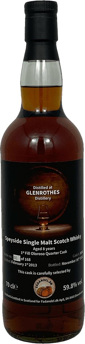 Glenrothes 2013 F.dk 8 Year Old 2021 Release (Cask #1660) Single Malt Scotch Whisky | 700ML at CaskCartel.com