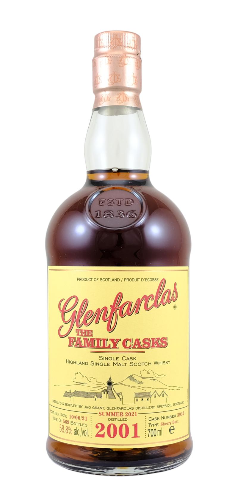 Glenfarclas 2001 The Family Casks (Release S21) 2021 Release (Cask #3932) Single Malt Scotch Whisky | 700ML at CaskCartel.com