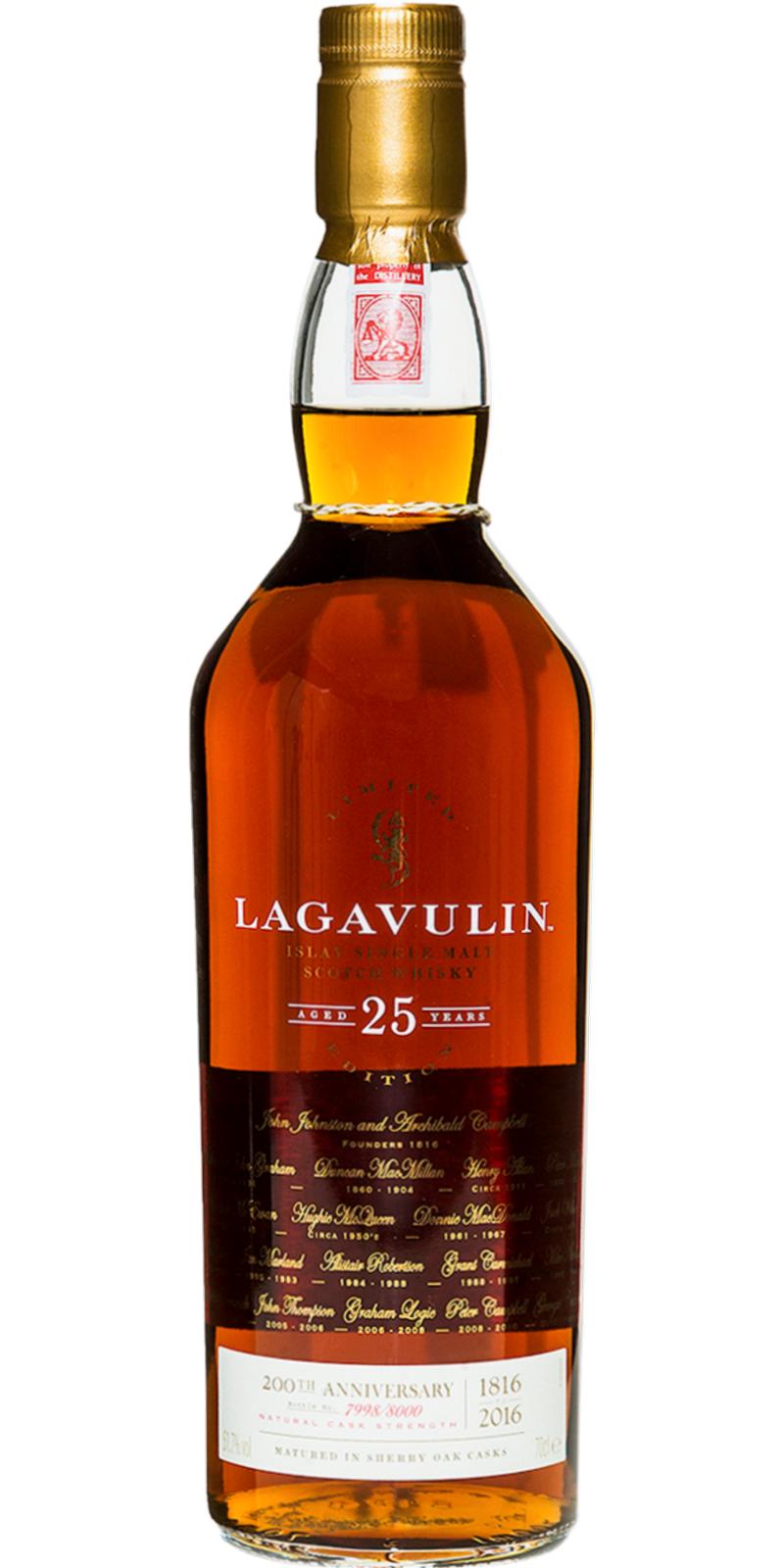 Lagavulin 25 Year Old (Bottled 2016) 103.4 Proof 200th Anniversary Scotch Whisky | 700ML at CaskCartel.com