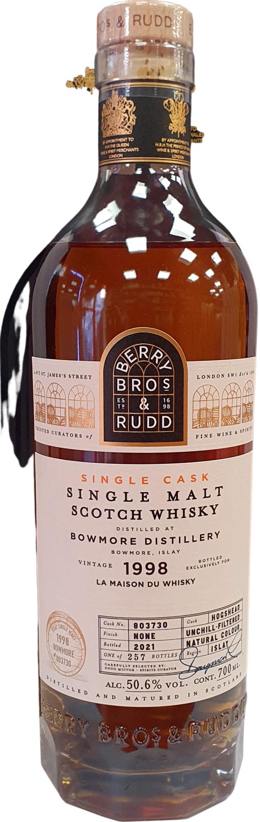 Bowmore 1998 Single Cask (Bottled 2021) La Maison du Scotch Whisky | 700ML at CaskCartel.com
