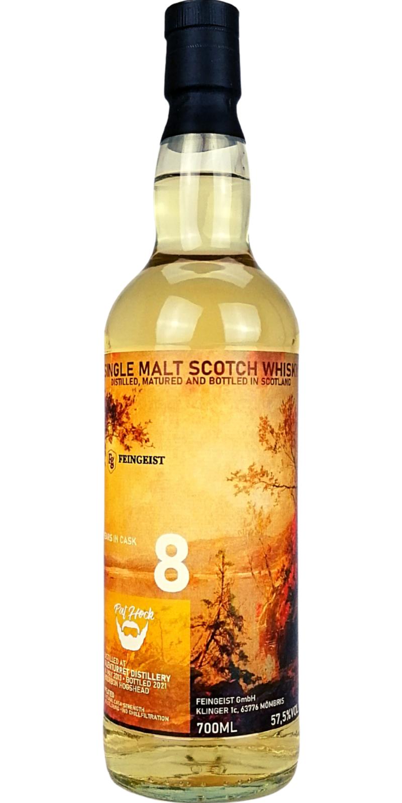 Glenturret 2013 FegG Pat Hock Whisky 8 Year Old 2021 Release Single Malt Scotch Whisky | 700ML at CaskCartel.com