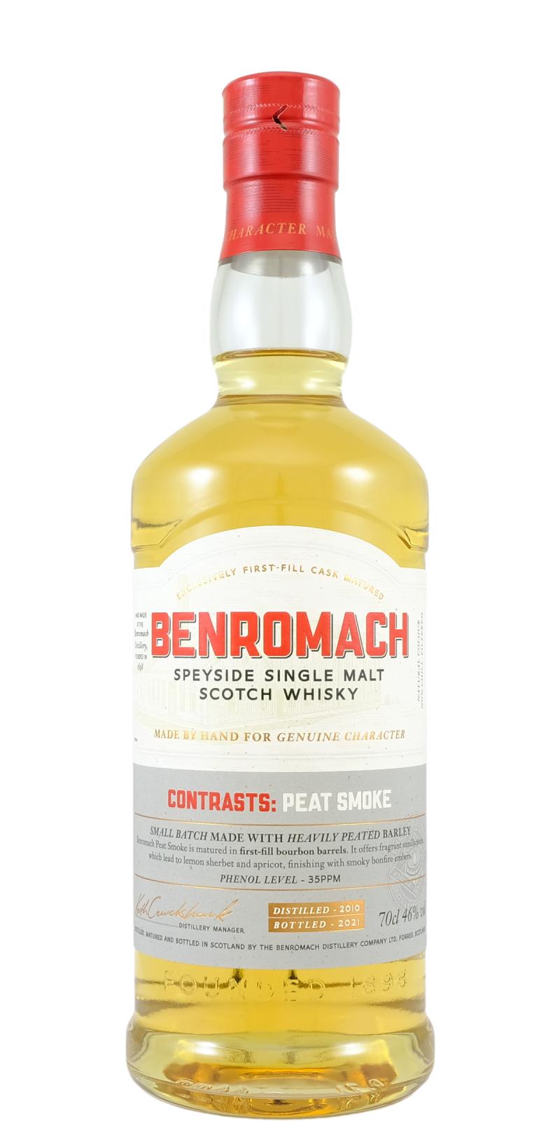 Benromach Contrasts Peat Smoke 2010 Whisky | 700ML at CaskCartel.com