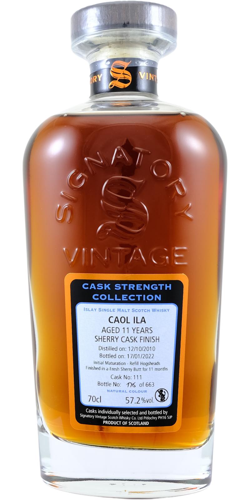 ♡ CAOLILA ♡ BUY] Caol Ila 11 Year Old (D.2010, B.2022) Signatory Vintage