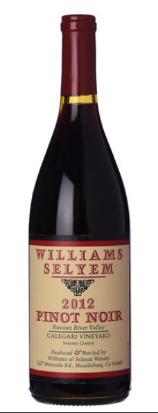 2012 | Williams Selyem | Pinot Noir Calegari Vineyardat CaskCartel.com