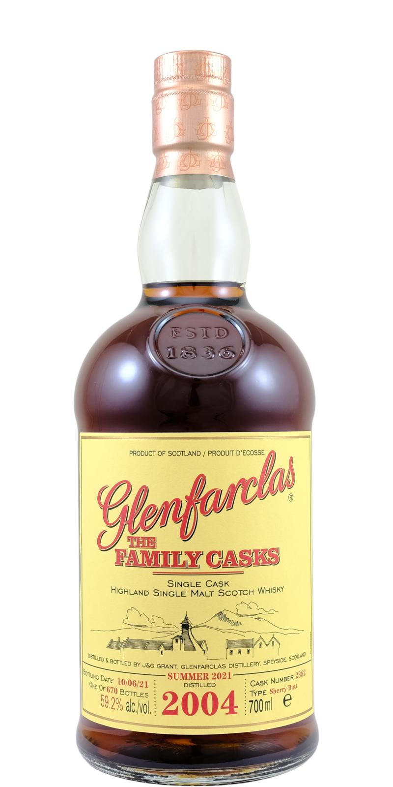 Glenfarclas 2004 The Family Casks (Release S21) 2021 Release (Cask #2382) Single Malt Scotch Whisky | 700ML at CaskCartel.com