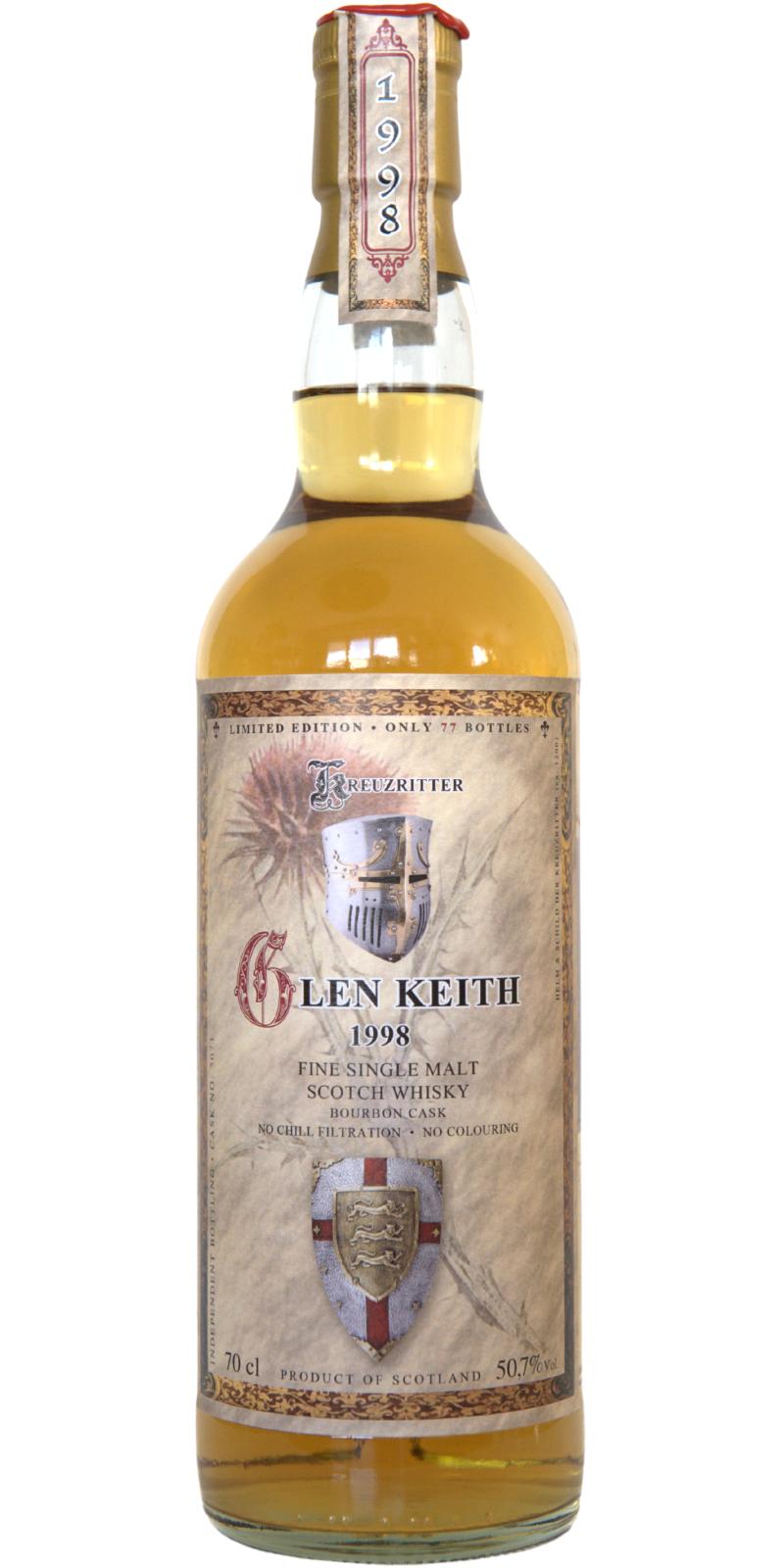 Glen Keith 1998 MT Kreuzritter Collection 23 Year Old 2021 Release Single Malt Scotch Whisky | 700ML at CaskCartel.com