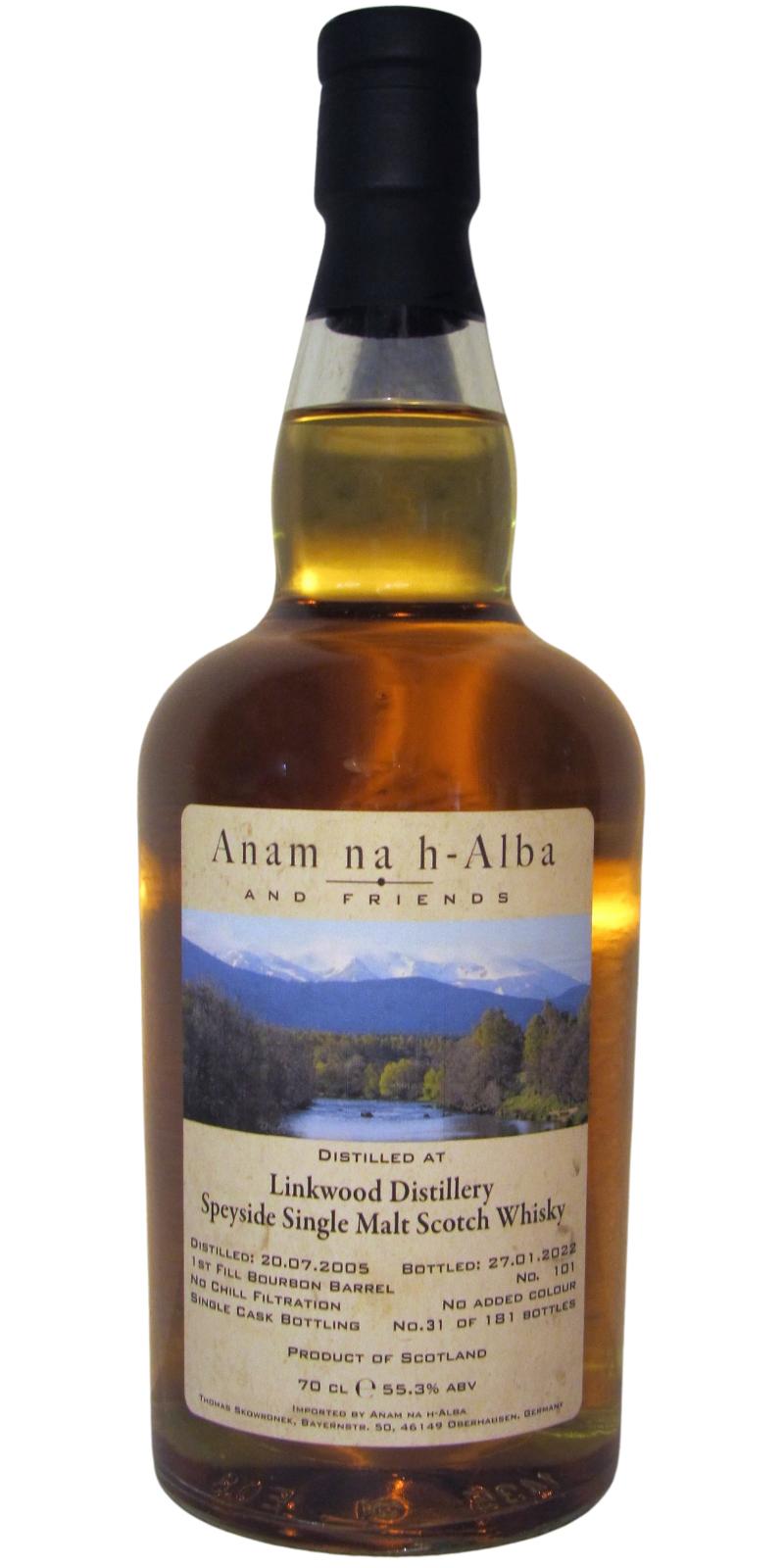 Linkwood 2005 Anam na h-Alba and Friends 16 Year Old Scotch Whisky | 700ML at CaskCartel.com