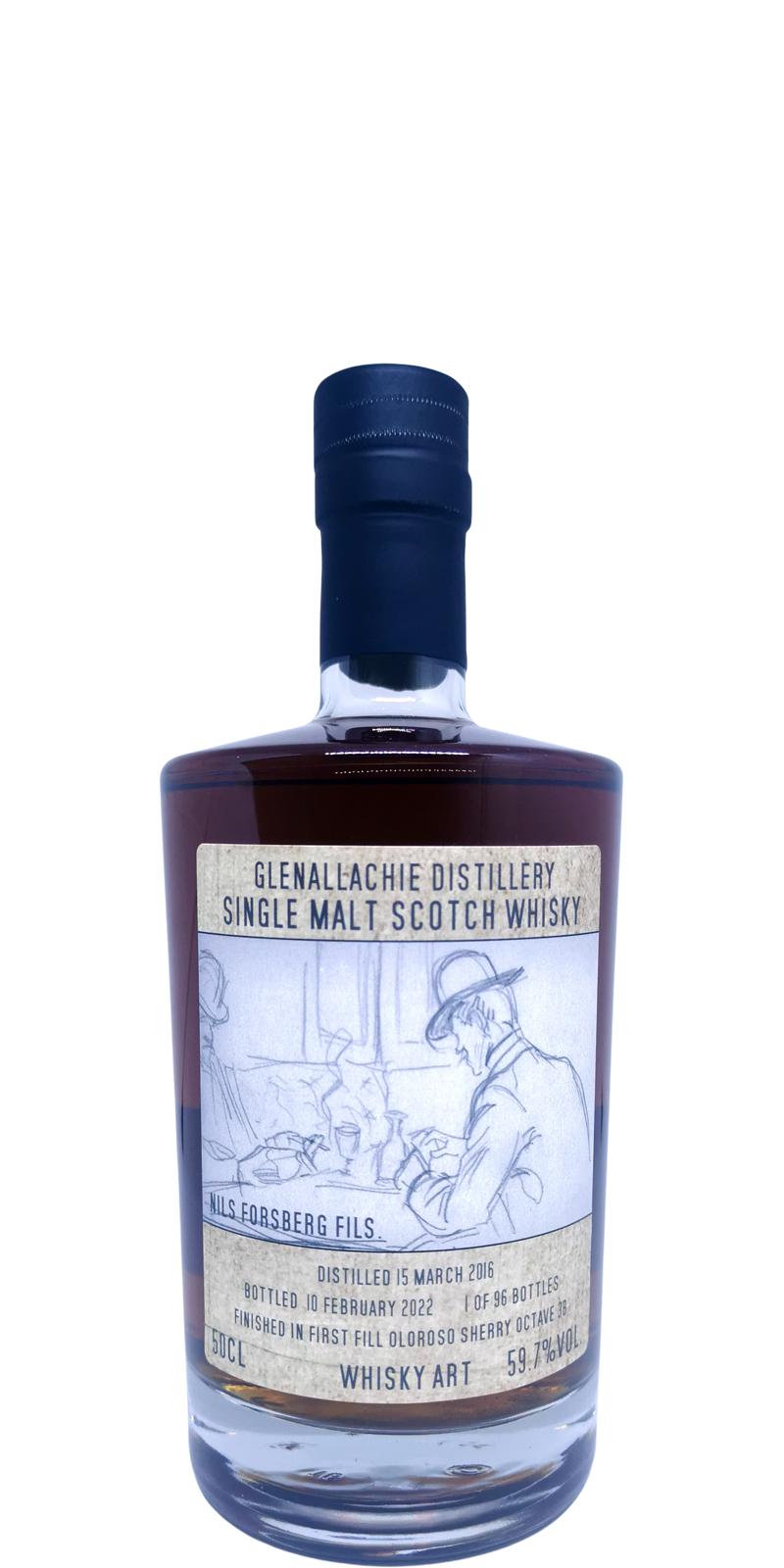 Glenallachie 2016 (Whisky Art) Nils Forsberg Fils Single Malt Scotch Whisky | 500ML at CaskCartel.com