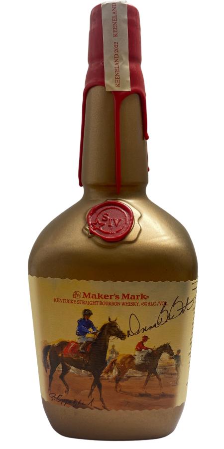 Maker's Mark Red Wax Keeneland 2022 Behind the Gate / Sandra Oppegard Whisky | 1L at CaskCartel.com