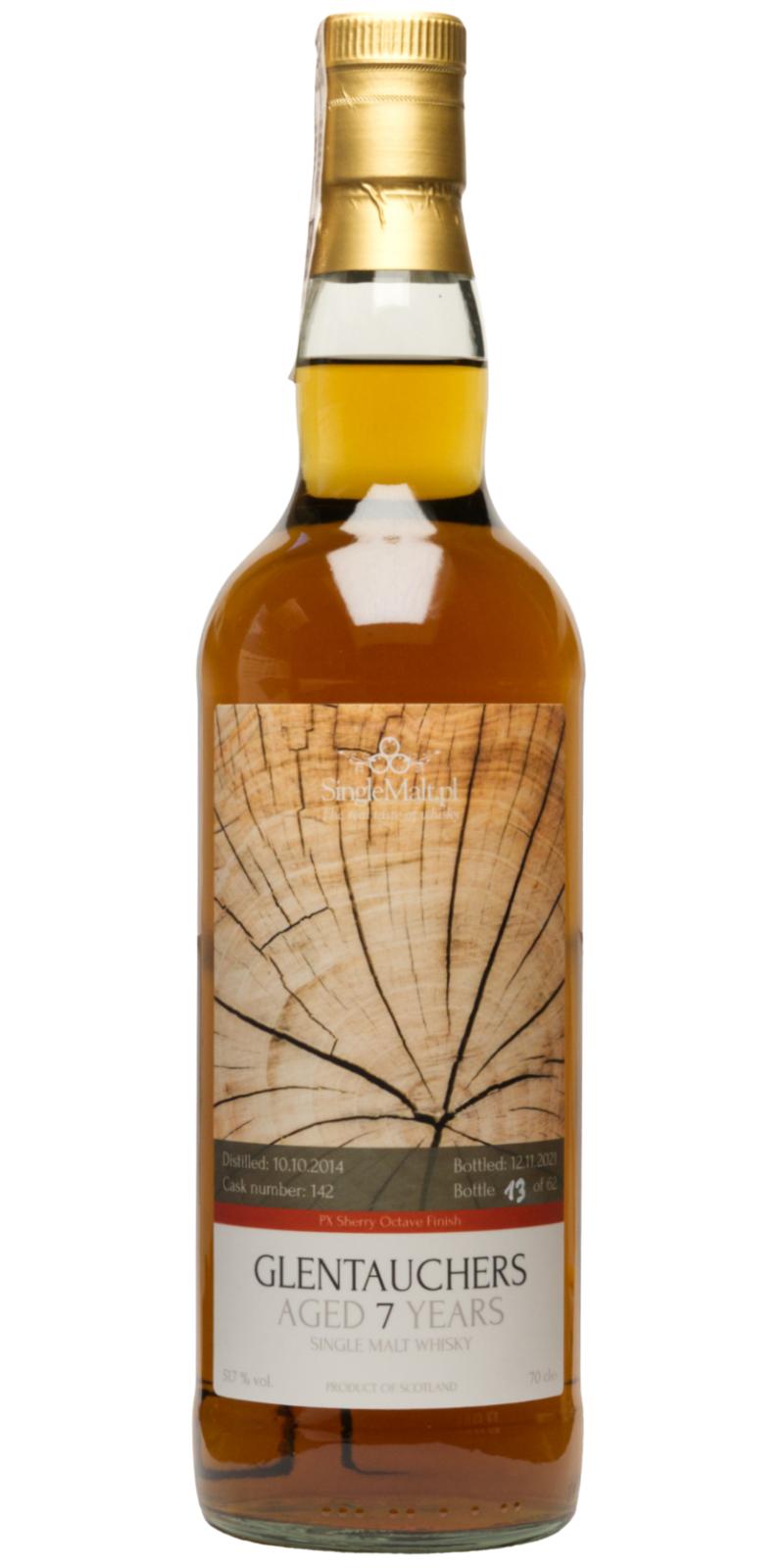Glentauchers 2014 SM.pl Wood 7 Year Old (2021) Release (Cask #142) Scotch Whisky | 700ML at CaskCartel.com