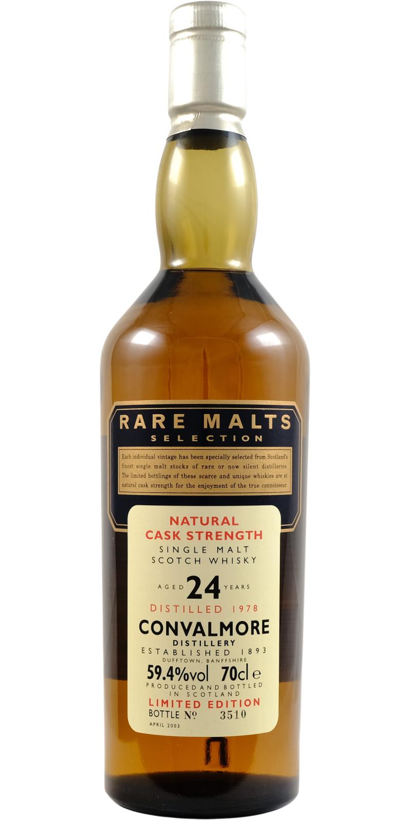 Convalmore 24 Year Old (D.1978, B.2003) Rare Malts Scotch Whisky | 700ML at CaskCartel.com