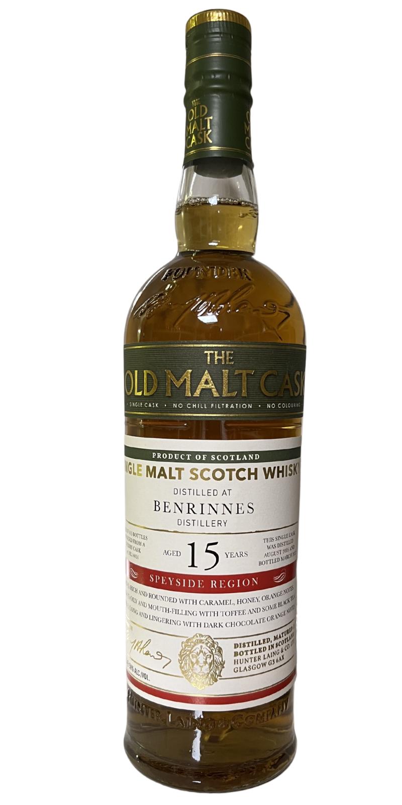 Benrinnes Old Malt Cask Single Sherry Cask #14051 2005 15 Year Old Whisky | 700ML at CaskCartel.com