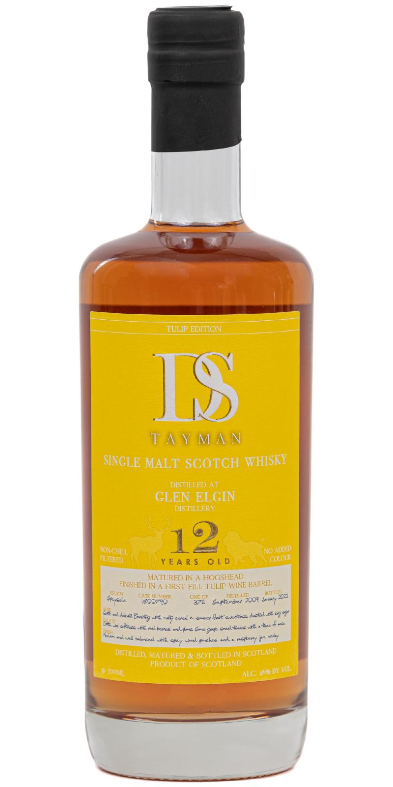 Glen Elgin 2009 (DS Tayman) Tulip Edition (12 Year Old) Single Malt Scotch Whisky at CaskCartel.com