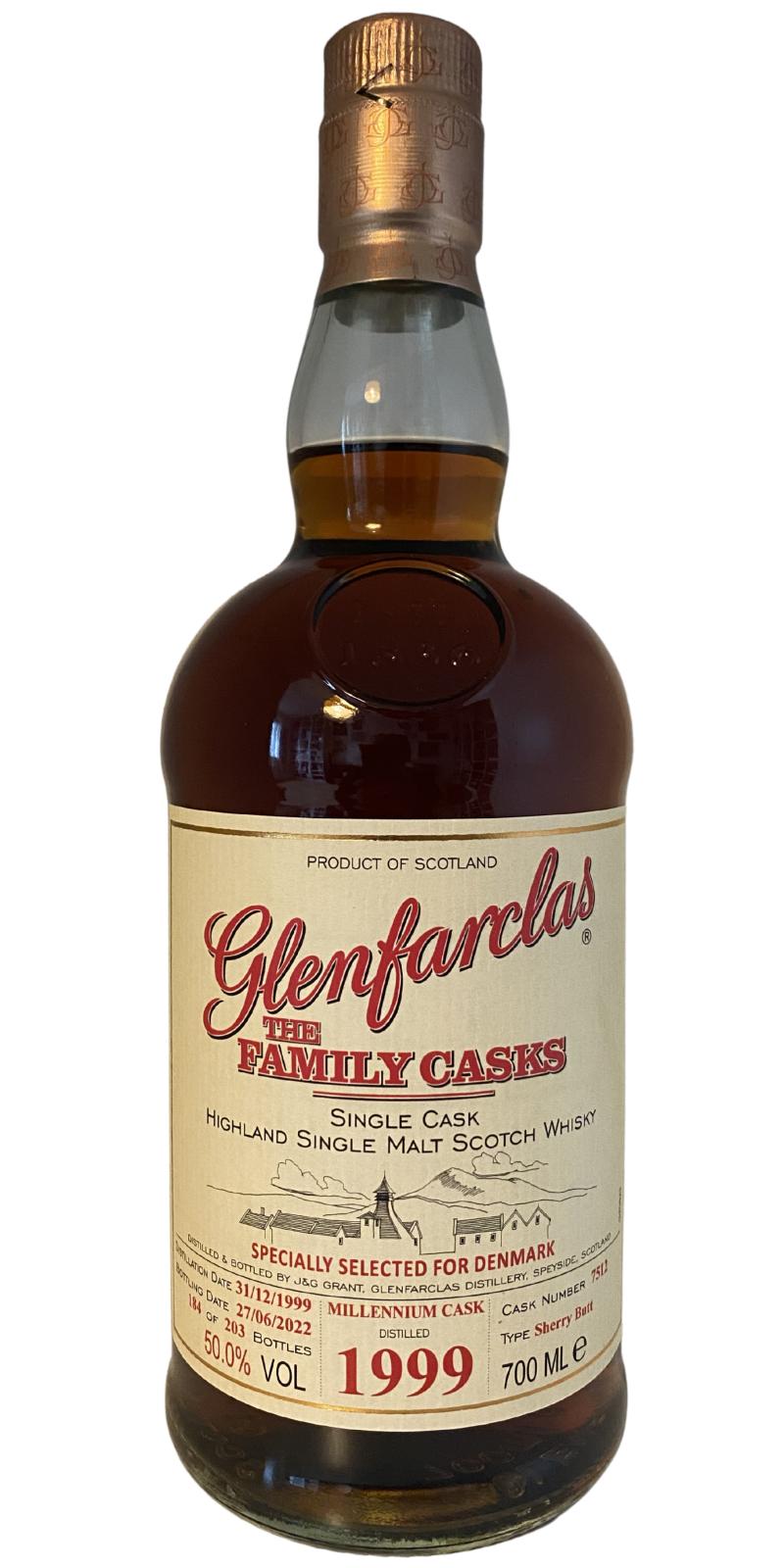 Glenfarclas 1999 The Family Casks - Millennium Cask Highland Single Malt Scotch Whisky at CaskCartel.com